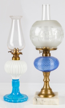 (2) 19th Century Oil Lamps
