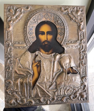 Russian Icon with Christ
