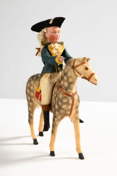 George Washington German Paper Mache, Cloth and Wood Candy Container