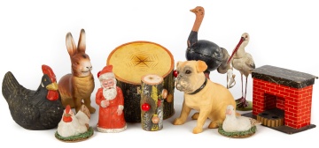 Various German Paper Mache and Cardboard Candy Containers