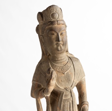 Carved Stone Figure of Guanyin
