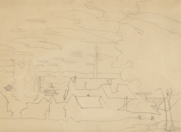 Charles Burchfield (American, 1893-1967) Drawing