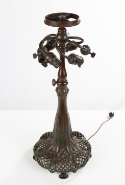 Tiffany Style Queen Anne's Lace Bronze Base