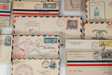 Collection of U.S. Airmail Envelopes & Stamps