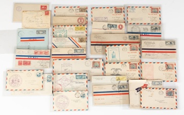 Collection of U.S. Airmail Envelopes & Stamps