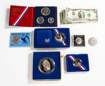 U.S. Proof Sets, $2 Bills and Currency
