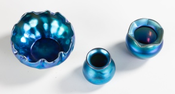 Tiffany & Steuben Art Glass Cabinet Pieces