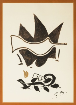 Georges Braque (French, 1882-1963) Composition, 1956