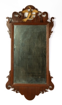 (2) Chippendale Mahogany Hall Mirrors