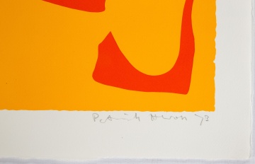 Patrick Heron (British, 1920-1999) "Small Yellow Jan 1973"