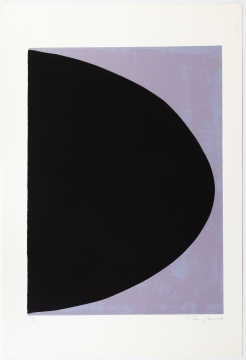 Terry Frost (British, 1915-2003) Black on Mauve-Grey, 1968