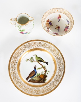(3) 19th Century Pieces of European Porcelain