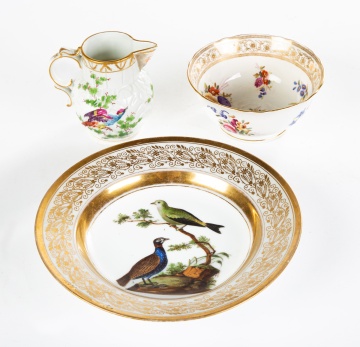 (3) 19th Century Pieces of European Porcelain