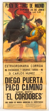 (5) Vintage Spanish Bull Fight Posters
