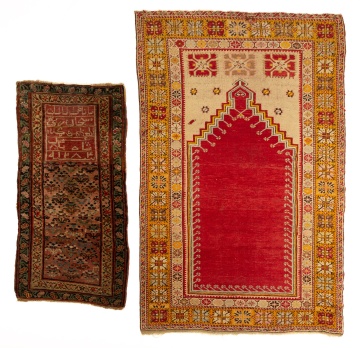 (2) Oriental Prayer Rugs