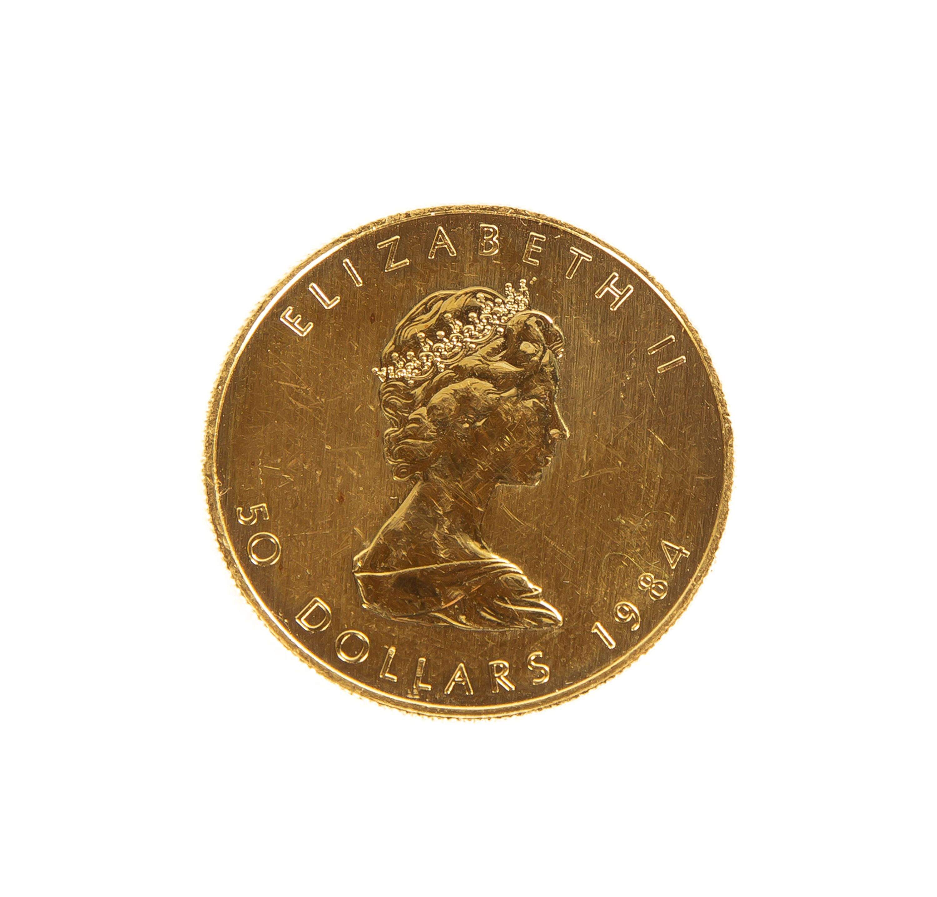 Canadian Elizabeth II $50 Gold Coin | Cottone Auctions