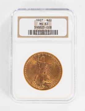 1927 $20 Liberty Gold Coin