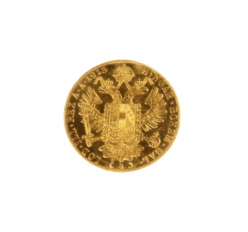 1915 Austria 4 Ducat Gold Coin