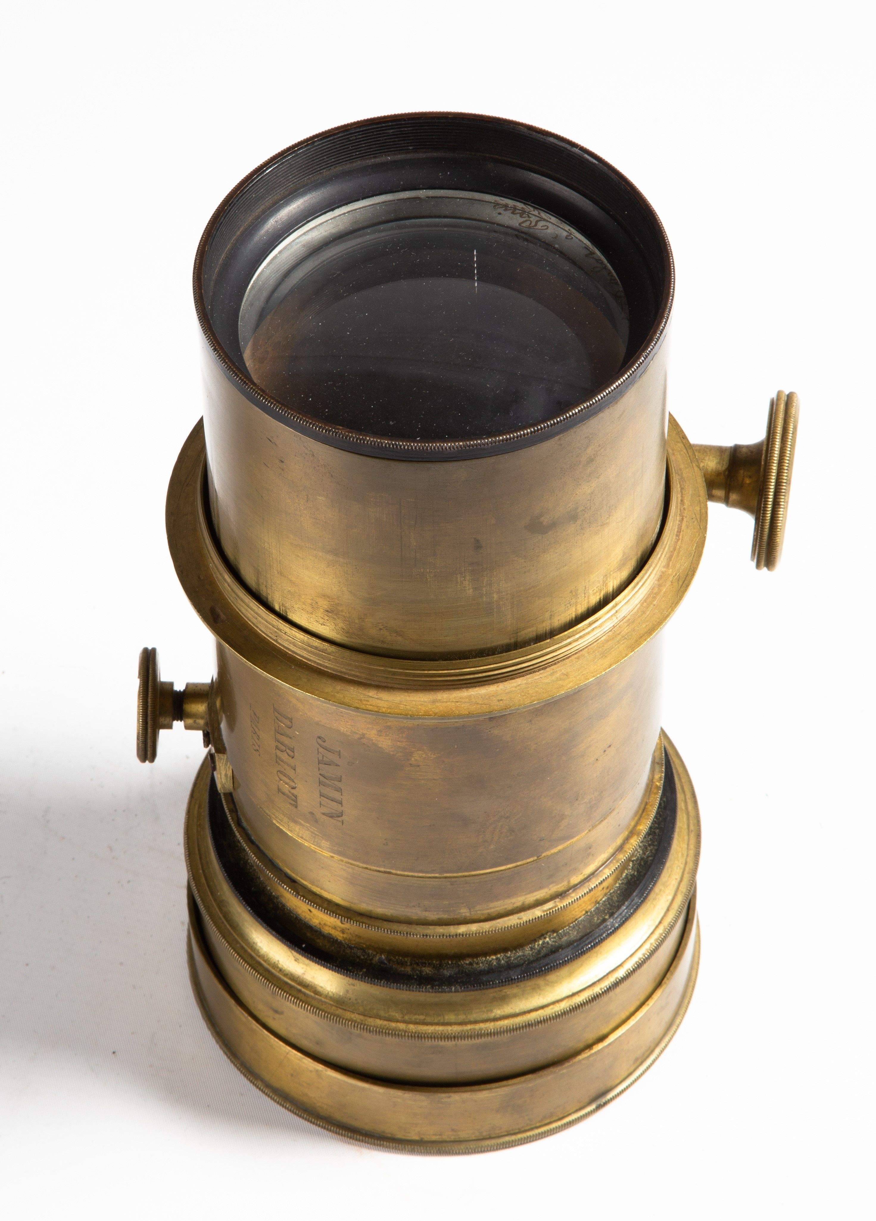 Brass Lens E. Français Paris - Antiq Photo