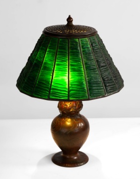 Tiffany Studios Linen Fold Table Lamp