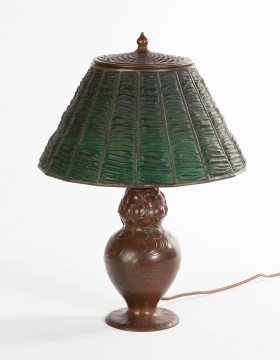 Tiffany Studios Linen Fold Table Lamp