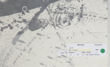 Sam Francis (American, 1923-1994) Untitled  (SF-196)