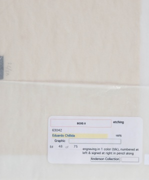 Eduardo Chillida (Spanish/Basque, 1924-2002) Bois II