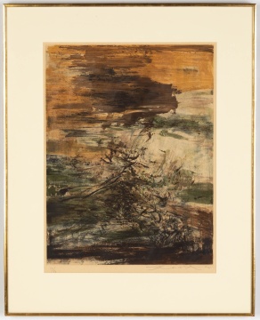 Zao Wou-Ki (Zhao Wuji, French/Chinese, 1920-2013)  Untitled, No. 160