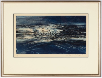 Zao Wou-Ki (Zhao Wuji, French/Chinese, 1920-2013)  Untitled, No. 161