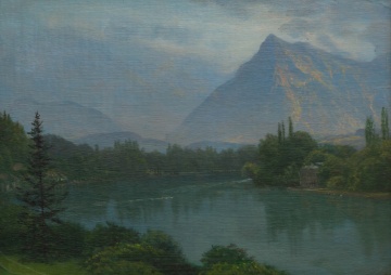 Albert Bierstadt (American, 1830-1902) A View of  the High Sierras