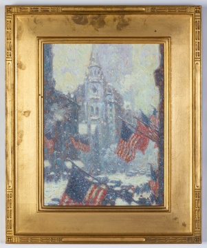 Laurence A. Campbell (American, b. 1939) 5th  Avenue at 29th St. 'Blue Version'