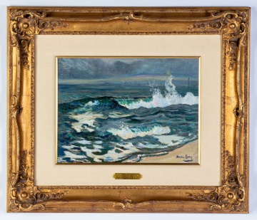 Richard Hayley Lever (American, 1876-1958) "Sea at  Bay Head, New Jersey"