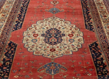 Palace Size Sarouk Farahan Oriental Rug