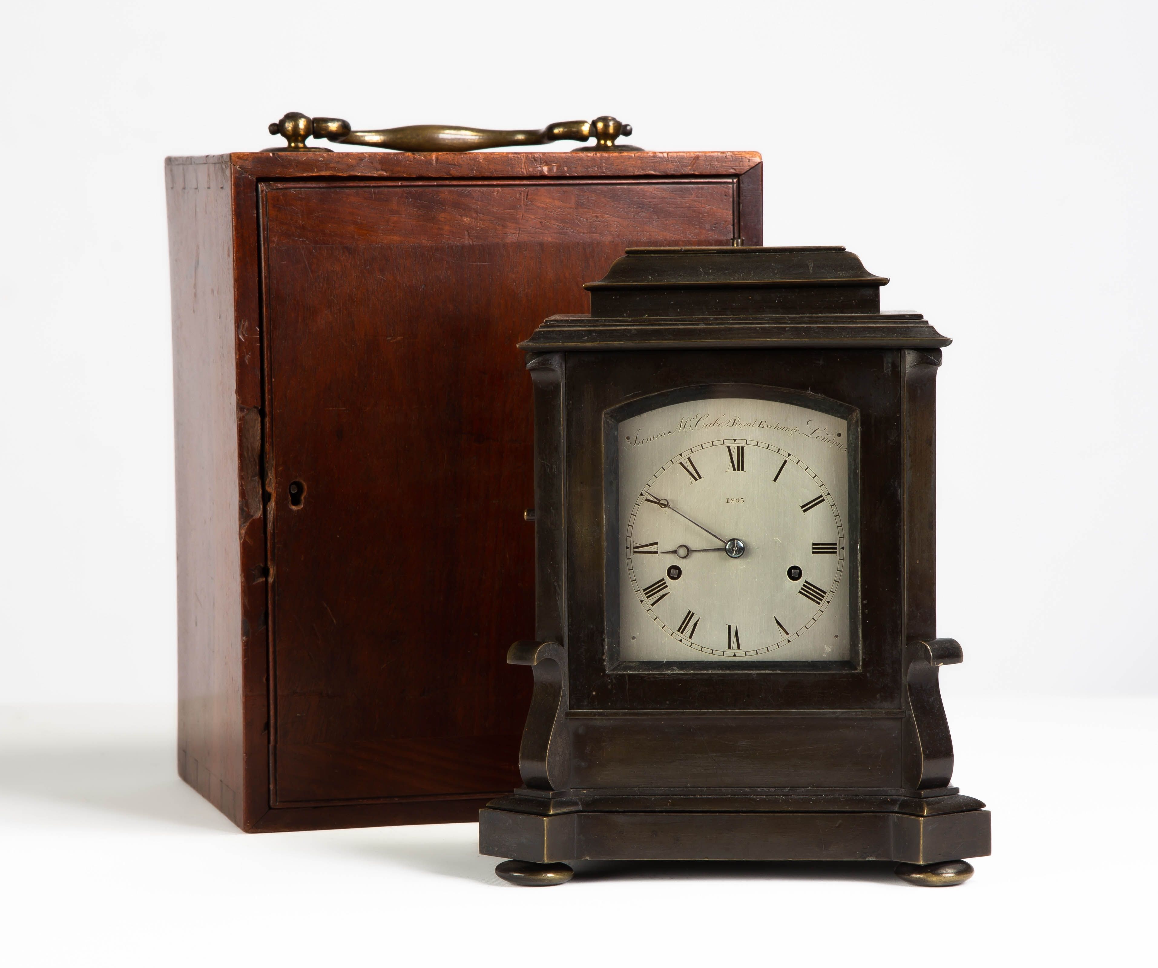 James McCabe, No. 1895, Giant Patinaed Brass Striking Carriage or