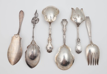 Sterling Silver and Silver-Gilt Wash Serving  Pieces