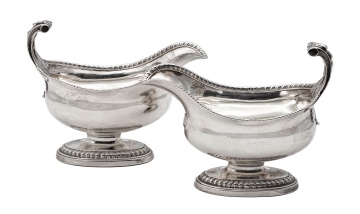 Pair of Georgian Sterling Silver Gravy Boats