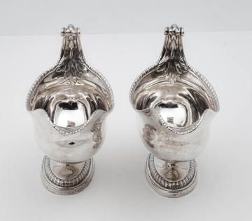 Pair of Georgian Sterling Silver Gravy Boats