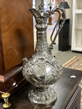 Edwardian Silver "Armada" Pattern Ewer or Claret  Jug