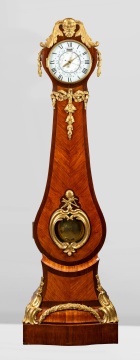 Jean André & Jean Baptiste Lepaute, Important Louis XV Ormolu-Mounted Rosewood & Tulipwood Regulator, Month Duration with Sectorial Equation of Time, circa 1760