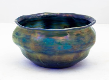 Tiffany Studios Favrile Experimental Reactive  Glass Bowl