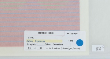 Julian Stanczak (1928-2017) "Centered Rings"