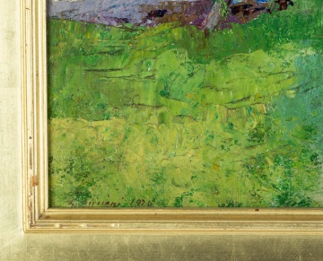 Luigi Lucioni (American/Italian, 1900-1988) Lake Cottage