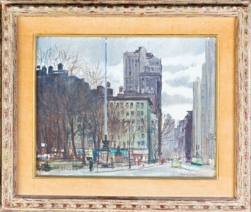 Tore Asplund (American,1903-1978) Madison Square