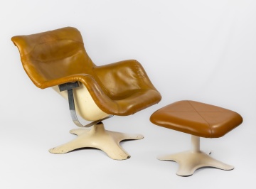 Yrjo Kukkapuro Karuselli Lounge Chair & Ottoman