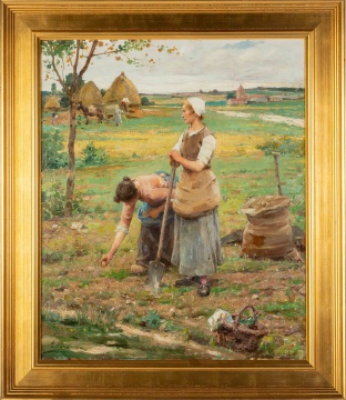 Henri Adrien Tanoux (French, 1865-1923) Peasant Girls