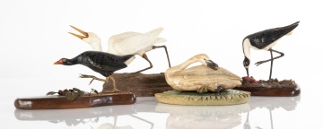 (4) Finely Carved Hardstone Birds