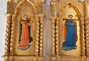 Pair of Giltwood Frames with Angels