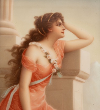 19th Century German Porcelain Plaque