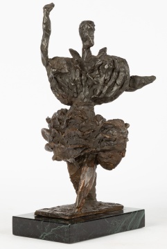 Unknown Artist, Bronze Sculpture of Dancing Woman