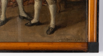 19th Century, Continetal Painting of two Gentleman